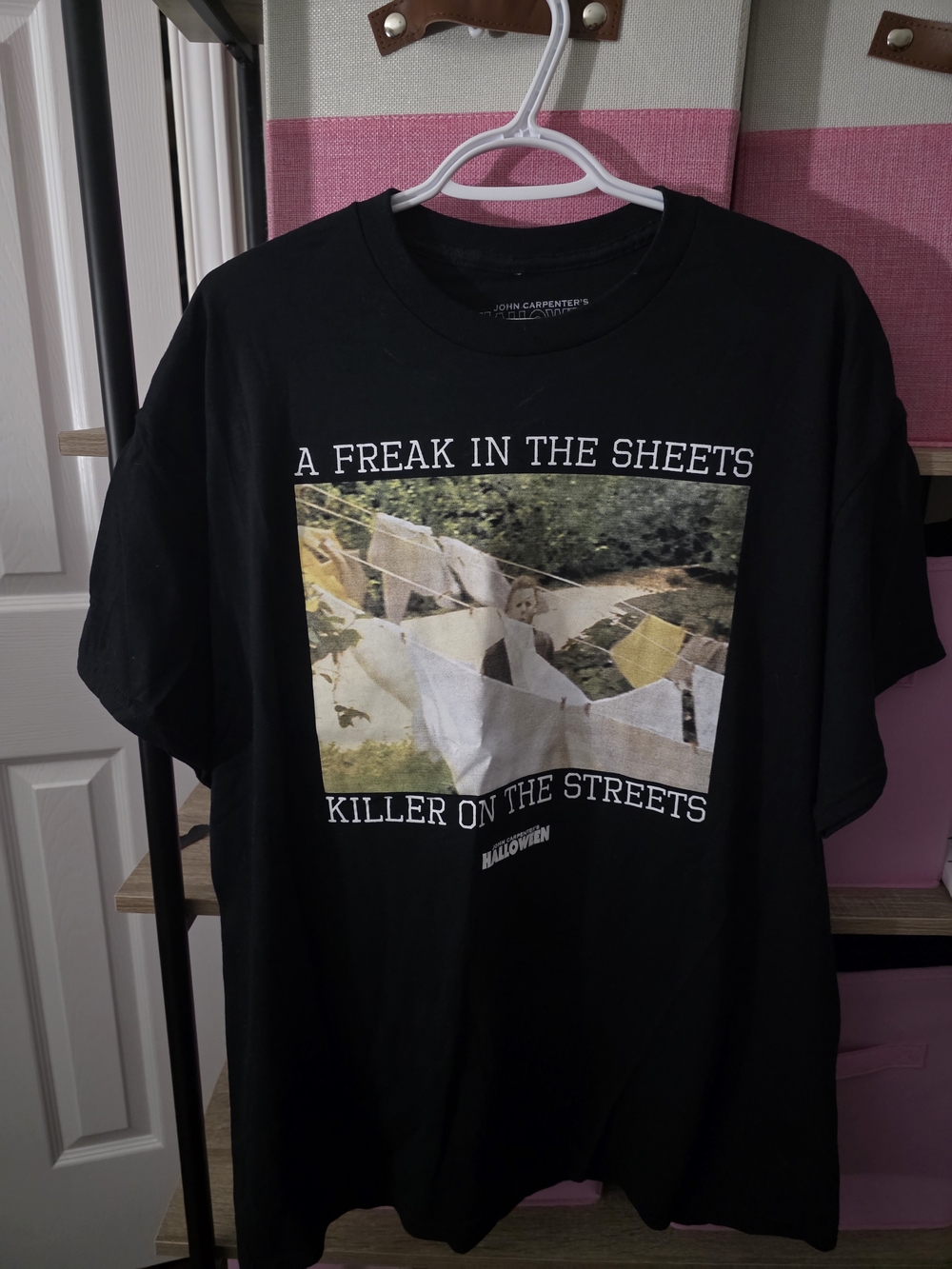 Spencer's Michael Myers Short Sleeve 'A Freak in the Sheets' Graphic Tee
